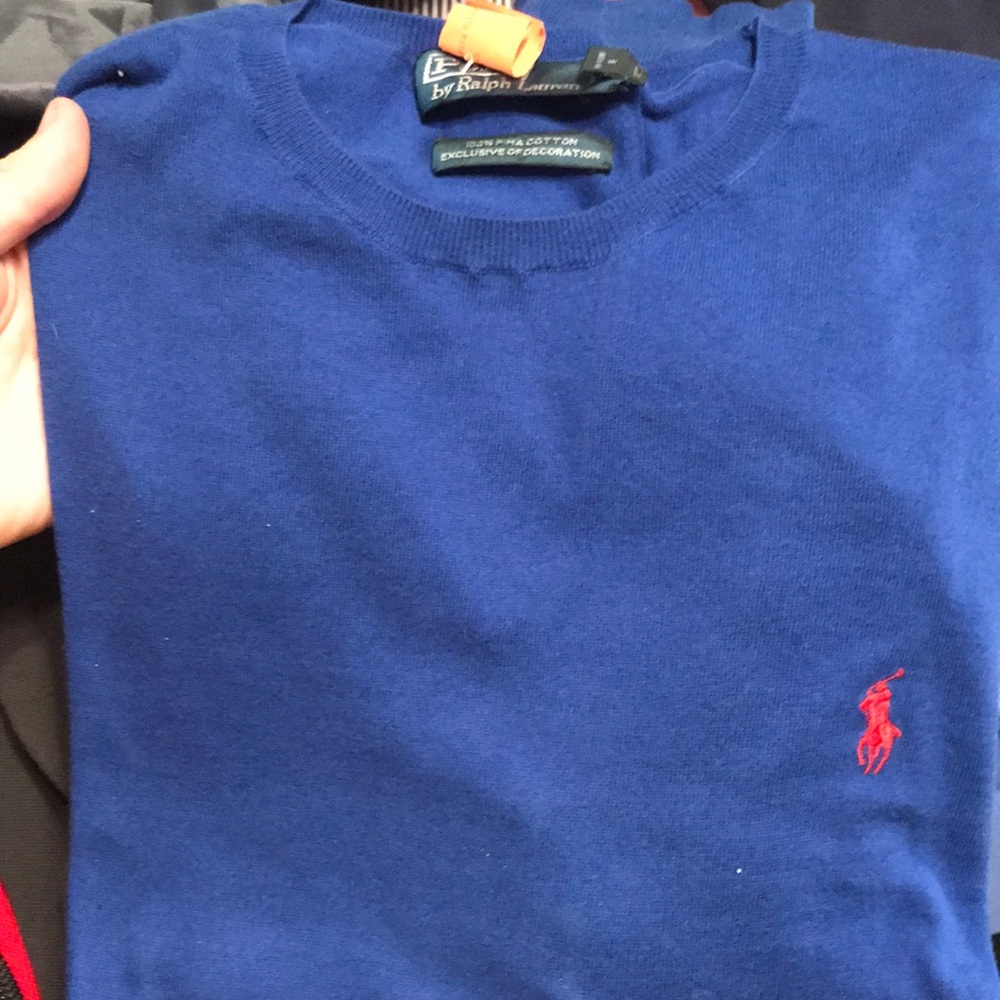 Large Polo Royal blue sweater